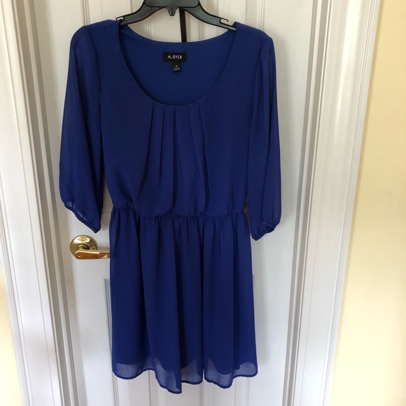 A Byer Blue Dress - Picture 2 of 5